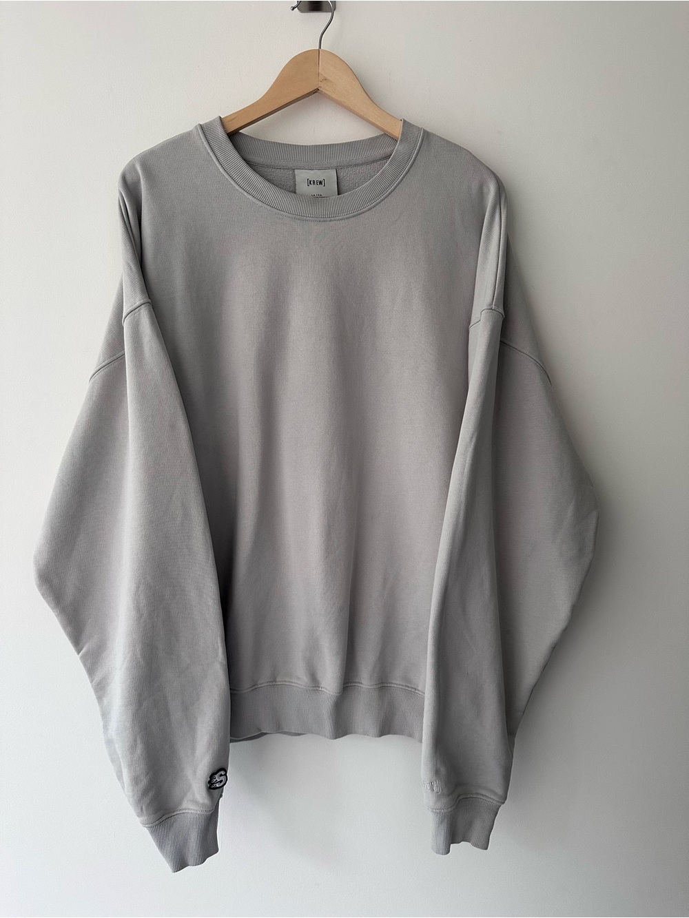 NWOT | KREW | L | Light Gray Heavyweight Classic Crewneck Sweater